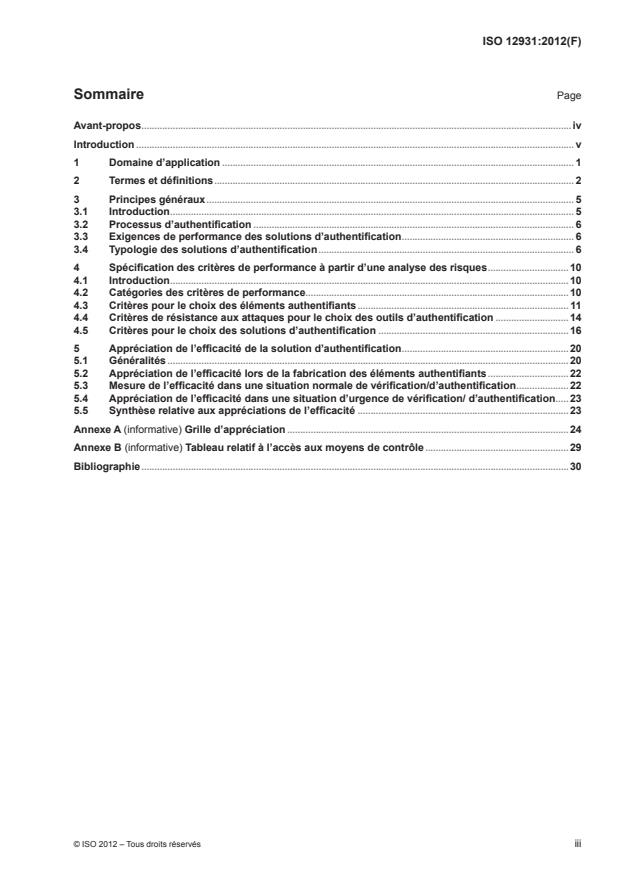 ISO 12931:2012 - Criteres de performance des solutions d'authentification utilisées pour combattre la contrefaçon des biens matériels