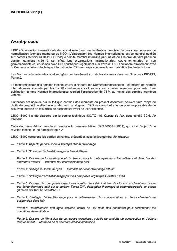 ISO 16000-4:2011 ISO 16000-4:2011 - Air intérieur - Page 4 preview