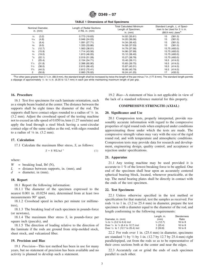 ASTM D349-07 - Standard Test Methods for Laminated Round Rods Used for Electrical Insulation