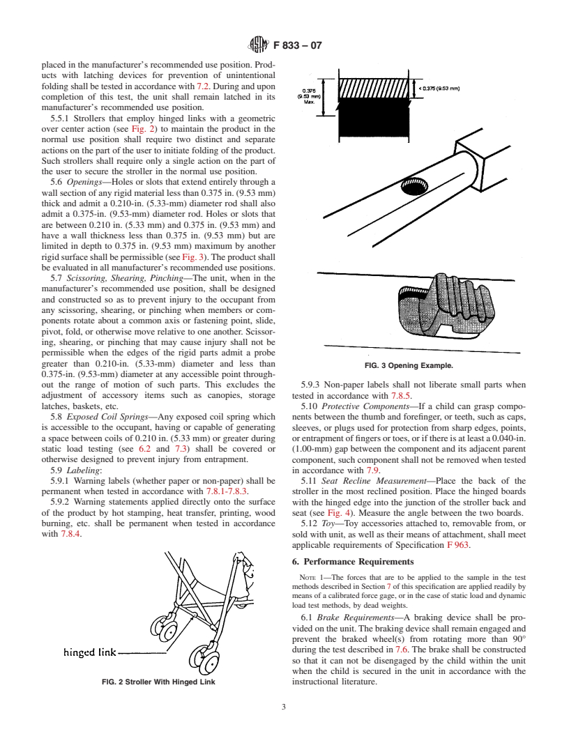 ASTM F833-07 - Standard Consumer Safety Performance Specification for Carriages and Strollers