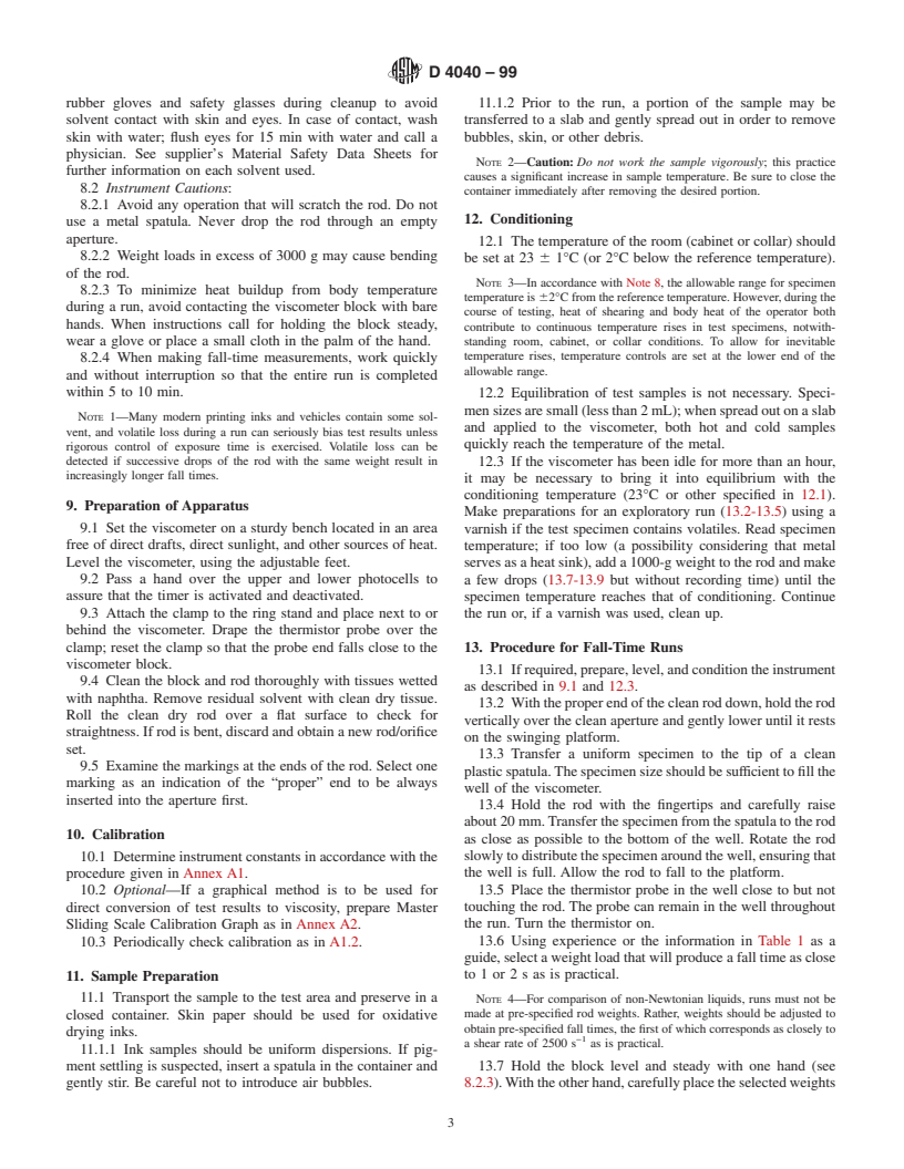 ASTM D4040-99 - Standard Test Method for Viscosity of Printing Inks and Vehicles by the Falling-Rod Viscometer