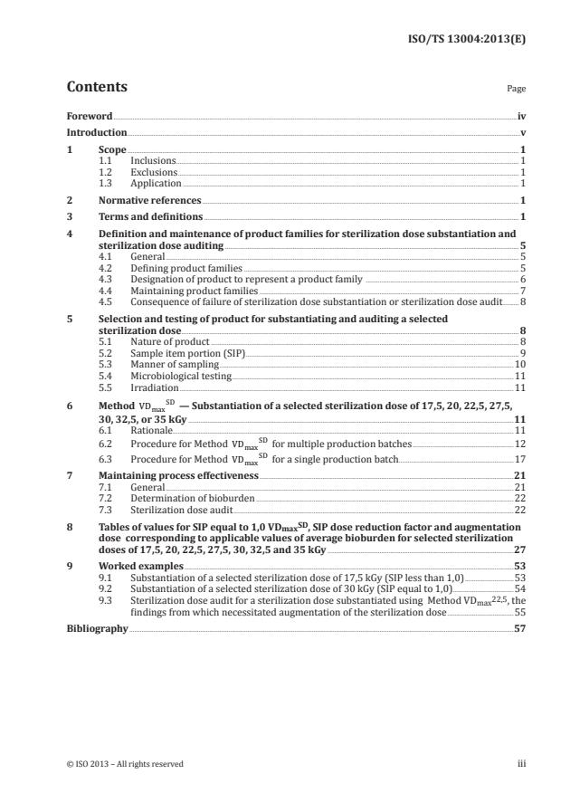 ISO/TS 13004:2013 - Sterilization of health care products -- Radiation -- Substantiation of selected sterilization dose: Method VDmaxSD
