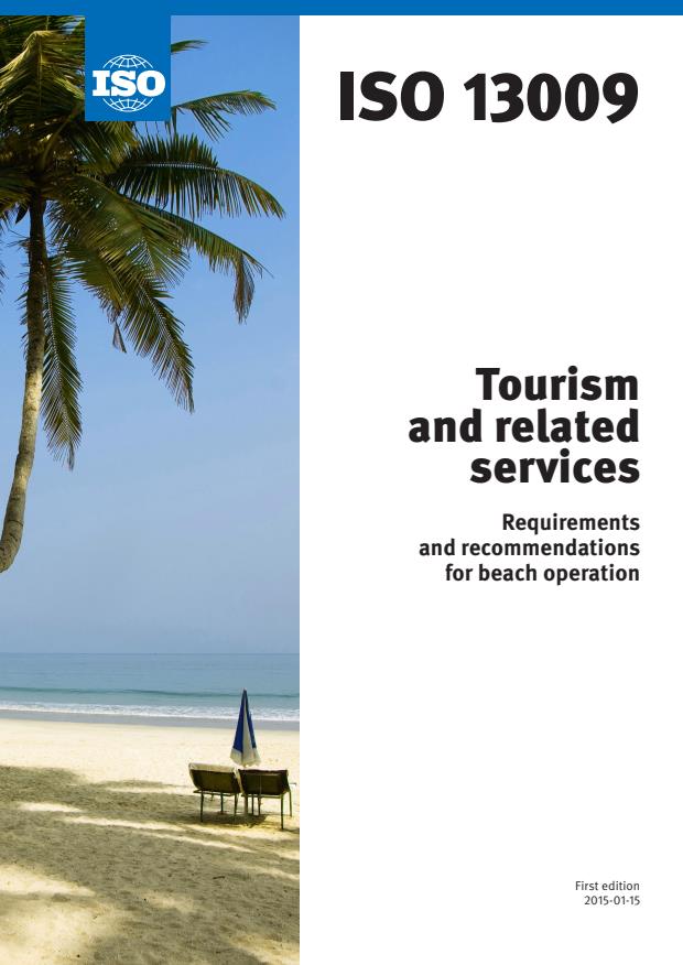 ISO 13009:2015 - Tourism and related services -- Requirements and recommendations for beach operation