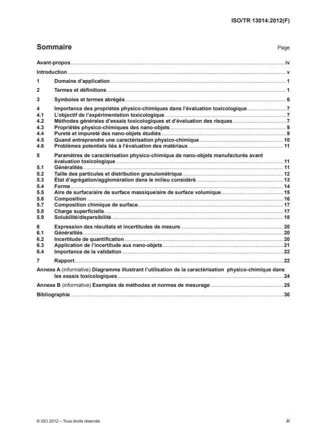 ISO/TR 13014:2012 - Nanotechnologies -- Directives relatives a la caractérisation physico-chimique des nano-objets manufacturés soumis aux essais toxicologiques