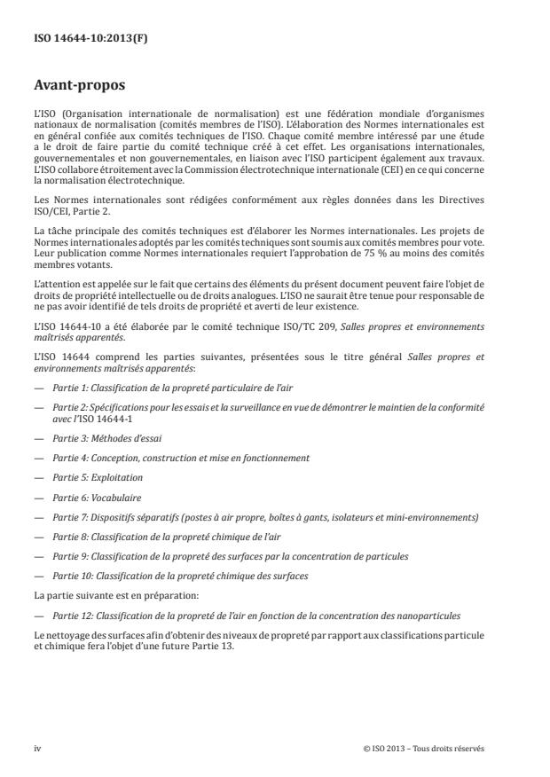 ISO 14644-10:2013 ISO 14644-10:2013 - Salles propres et environnements maîtrisés apparentés - Page 4 preview