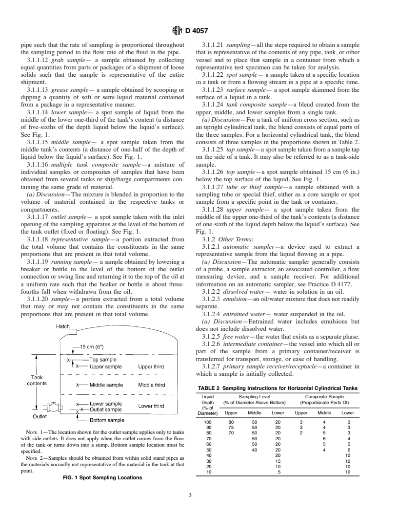 ASTM D4057-95(2000) - Standard Practice for Manual Sampling of Petroleum and Petroleum Products