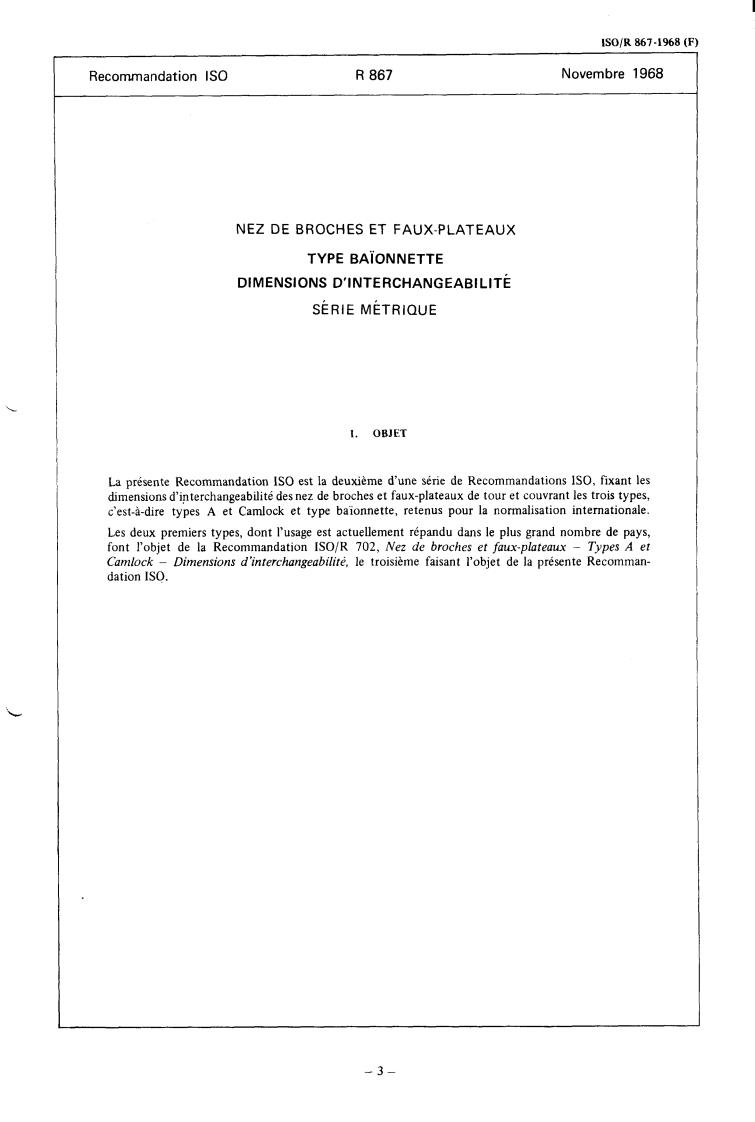 ISO/R 867:1968 - Withdrawal of ISO/R 867-1968
Released:12/1/1968