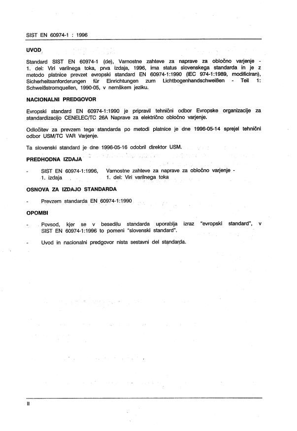 EN 60974-1:1998 EN 60974-1:1996 - Page 2 preview