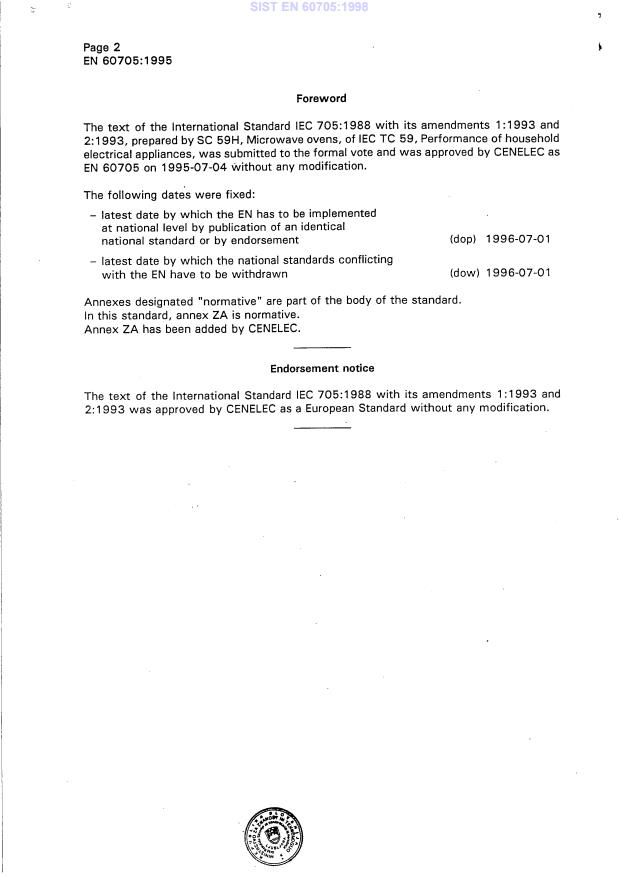 EN 60705:1995 EN 60705:1998 - Page 4 preview