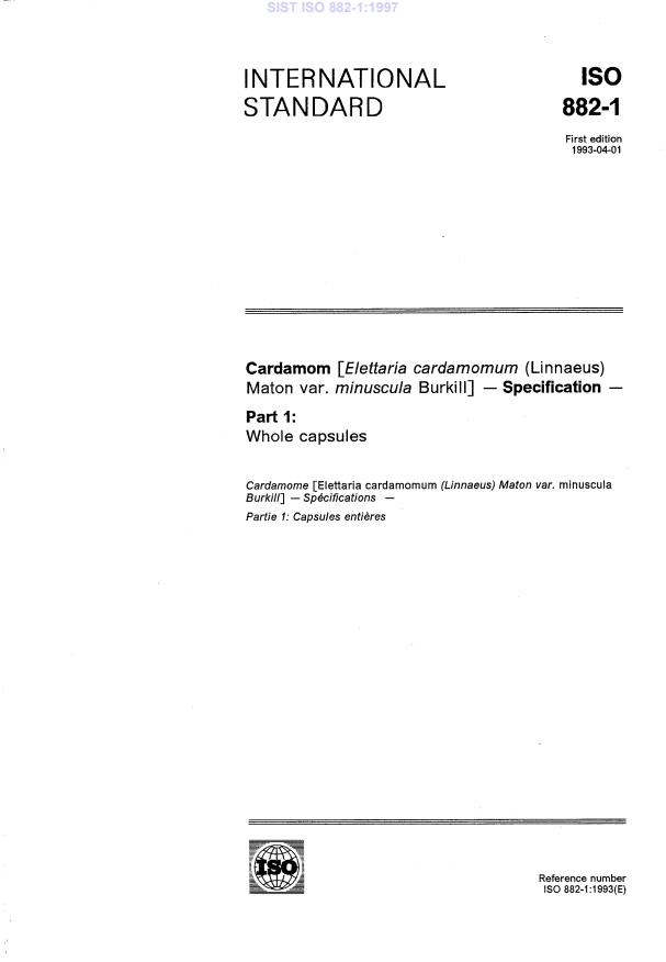 ISO 882-1:1997