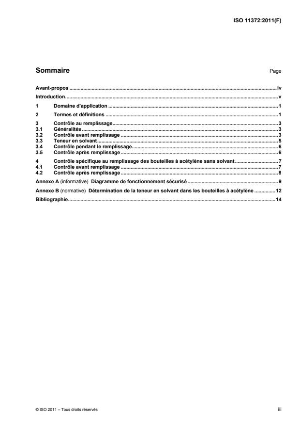 ISO 11372:2011 - Bouteilles a gaz -- Bouteilles d'acétylene -- Conditions de remplissage et de contrôle au remplissage