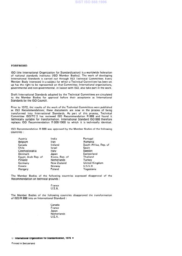 ISO 888:1976 ISO 888:1996 - Page 4 preview