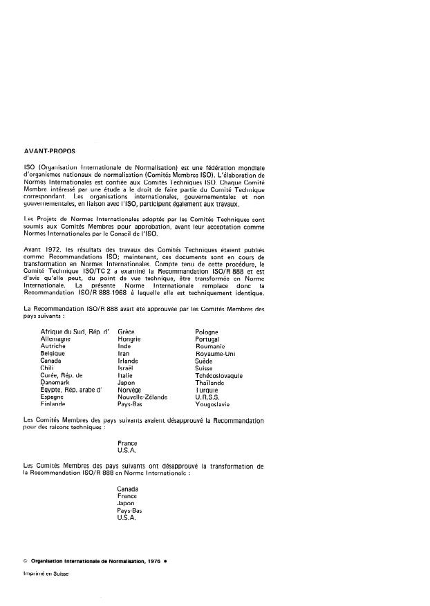 ISO 888:1976 ISO 888:1976 - Boulons, vis et goujons -- Longueurs de tige nominales, et longueurs filetées des boulons d'application générale - Page 2 preview