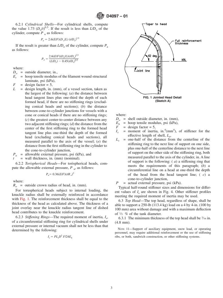 ASTM D4097-01 - Standard Specification for Contact-Molded Glass-Fiber-Reinforced Thermoset Resin Corrosion-Resistant Tanks