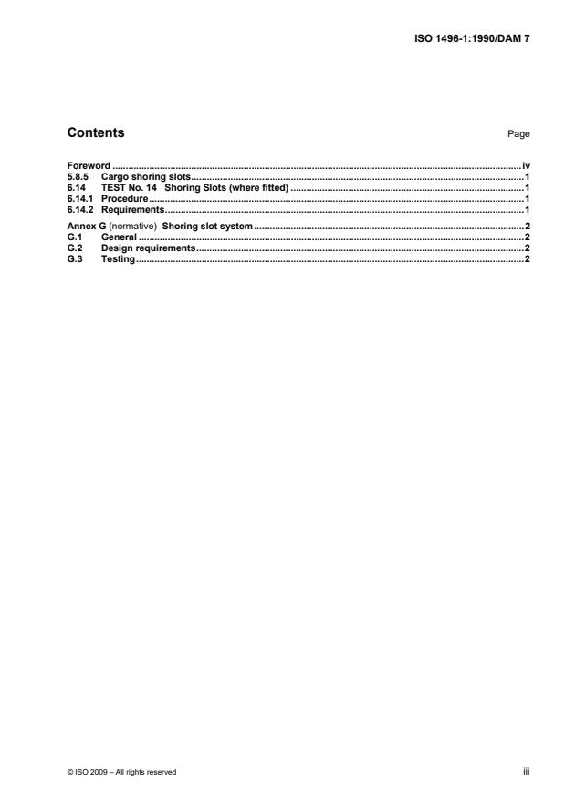 ISO 1496-1:1990/DAmd 7