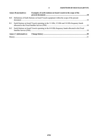 SIST EN 301 843-6 V2.2.1:2018 ETSI EN 301 843-6 V2.2.0 (2017-07) - ElectroMagnetic Compatibility (EMC) standard for marine radio equipment and services; Harmonised Standard for electromagnetic compatibility; Part 6: Specific conditions for Earth Stations on board Vessels operating in frequency bands above 3 GHz - Page 4 preview