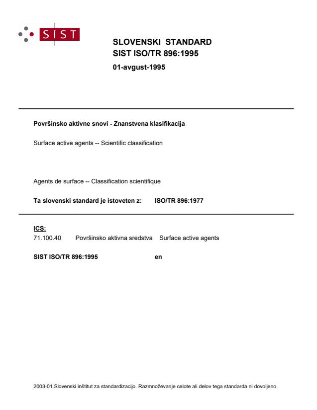 ISO/TR 896:1995