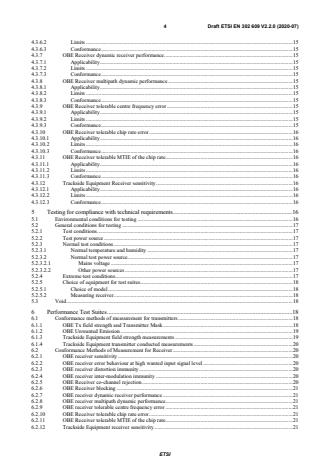 SIST EN 302 609 V2.2.1:2020 ETSI EN 302 609 V2.2.0 (2020-07) - Short Range Devices (SRD); Radio equipment for Euroloop communication systems; Harmonised Standard for access to radio spectrum - Page 4 preview