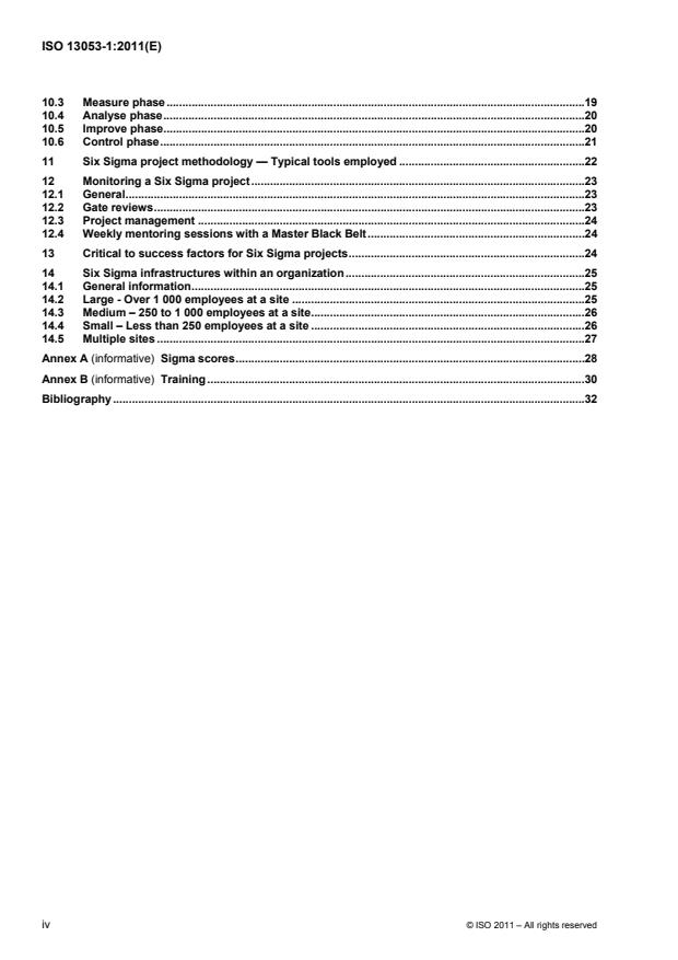 ISO 13053-1:2011 ISO 13053-1:2011 - Quantitative methods in process improvement -- Six Sigma - Page 4 preview