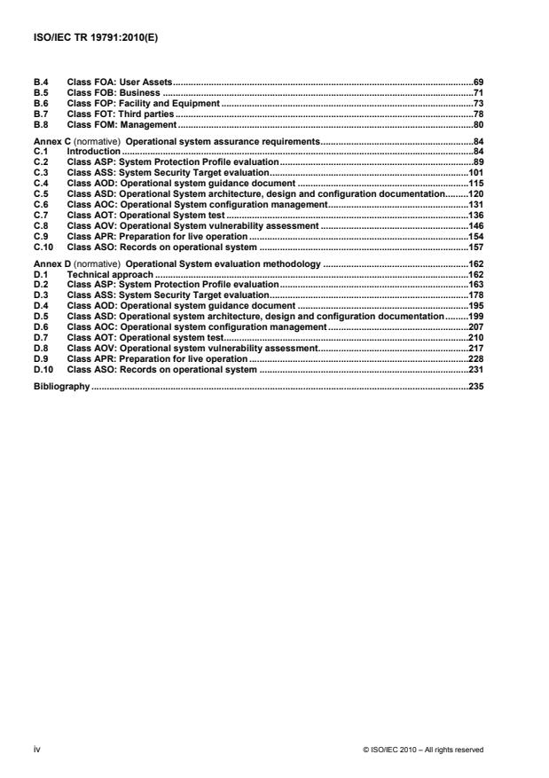 ISO/IEC TR 19791:2010 ISO/IEC TR 19791:2010 - Information technology -- Security techniques -- Security assessment of operational systems - Page 4 preview