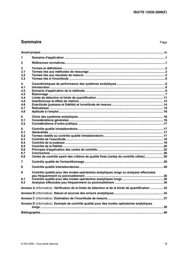 ISO/TS 13530:2009 - Qualité de l'eau -- Lignes directrices pour le contrôle de qualité analytique pour l'analyse chimique et physicochimique de l'eau