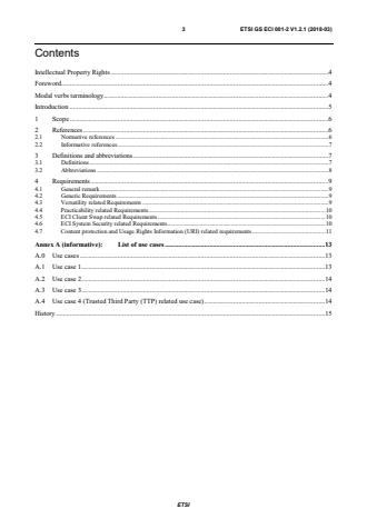 ETSI GS ECI 001-2 V1.2.1 (2018-03) - Embedded Common Interface (ECI) for exchangeable CA/DRM solutions; Part 2: Use cases and requirements