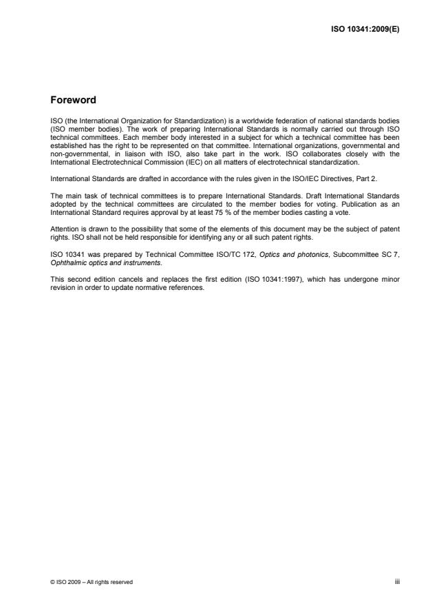 ISO 10341:2009 - Ophthalmic instruments -- Refractor heads