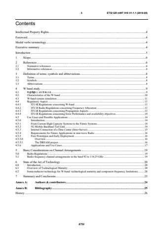 ETSI GR mWT 018 V1.1.1 (2019-08) - Analysis of Spectrum, License Schemes and Network Scenarios in the W-band