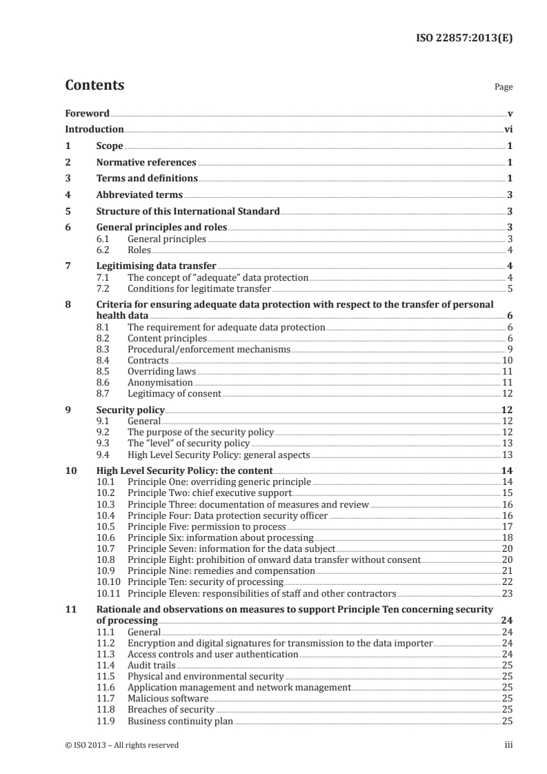 ISO 22857:2013 - Health informatics — Guidelines on data protection to facilitate trans-border flows of personal health data
Released:12/10/2013