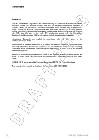 ISO 13910:2014 ISO 13910:2014 - Timber structures -- Strength graded timber -- Test methods for structural properties - Page 4 preview