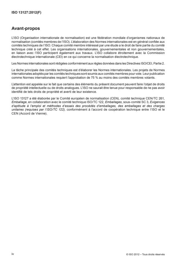 ISO 13127:2012 ISO 13127:2012 - Emballages -- Emballages a l'épreuve des enfants -- Méthodes d'essais mécaniques pour systemes d'emballage refermables a l'épreuve des enfants - Page 4 preview