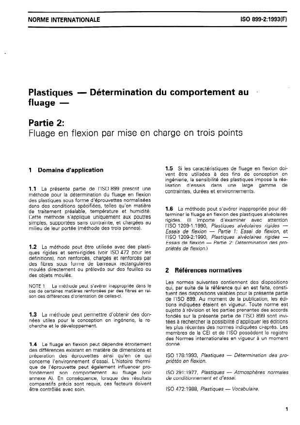ISO 899-2:1993 - Plastiques -- Détermination du comportement au fluage