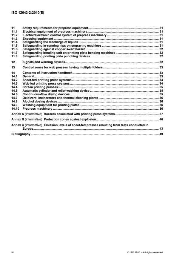 ISO 12643-2:2010 ISO 12643-2:2010 - Graphic technology -- Safety requirements for graphic technology equipment and systems - Page 4 preview