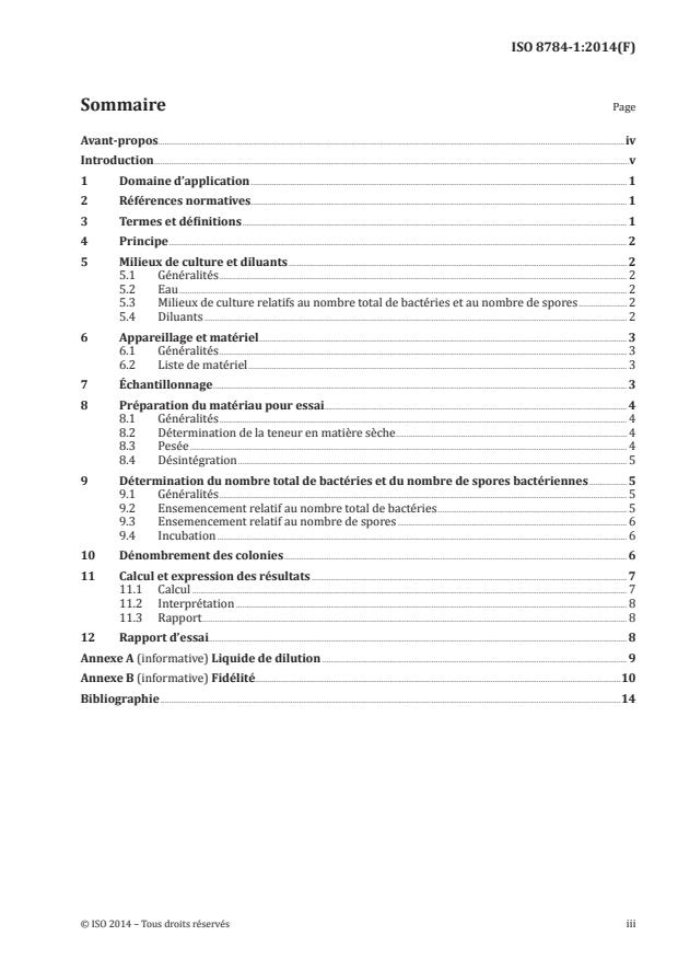 ISO 8784-1:2014 - Pâtes, papiers et cartons -- Analyse microbienne