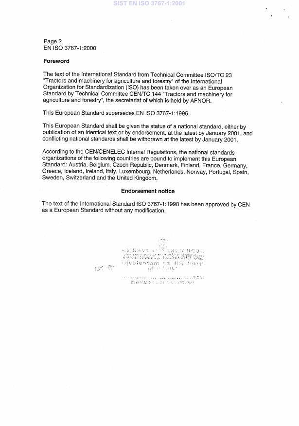 EN ISO 3767-1:2000 EN ISO 3767-1:2001 - Page 4 preview