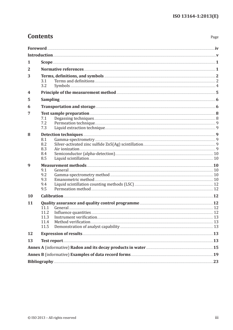 ISO 13164-1:2013 - Water quality — Radon-222 — Part 1: General principles
Released:11/19/2013