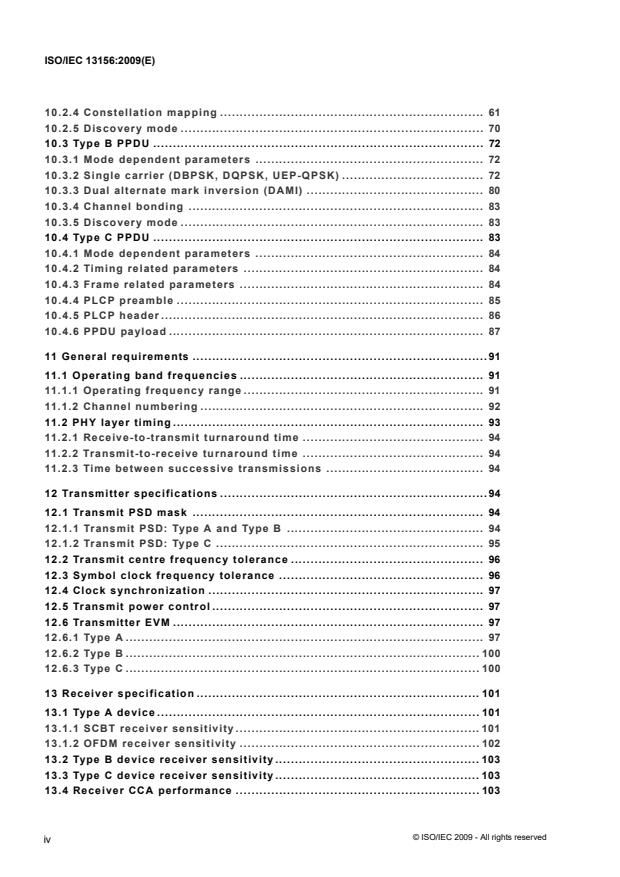 ISO/IEC 13156:2009 ISO/IEC 13156:2009 - Information technology -- Telecommunications and information exchange between systems -- High rate 60 GHz PHY, MAC and HDMI PAL - Page 4 preview