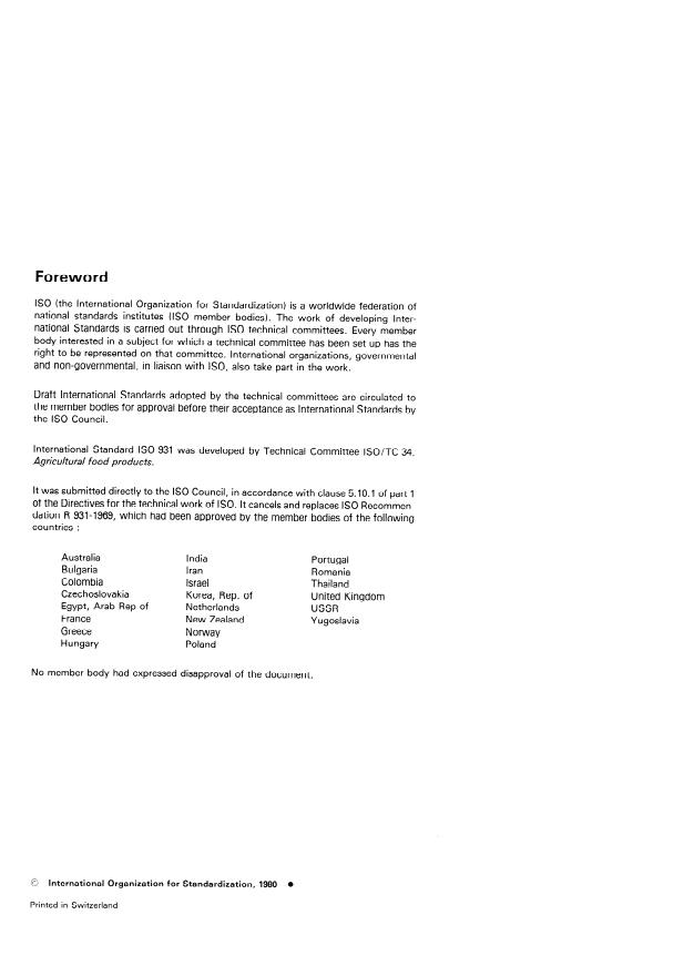 SIST ISO 931:1996 ISO 931:1980 - Green bananas -- Guide to storage and transport - Page 2 preview