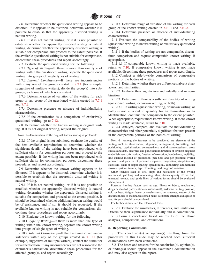 ASTM E2290-07 - Standard Guide for Examination of Handwritten Items