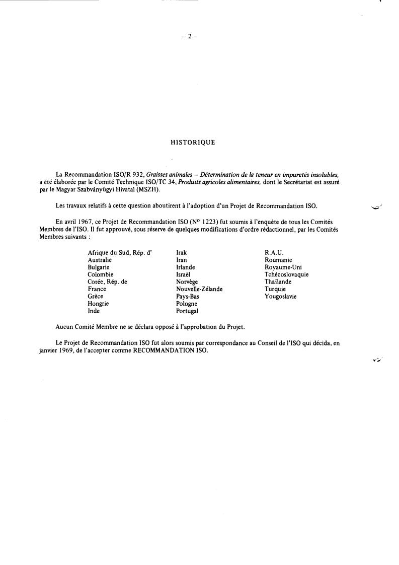 ISO/R 932:1969 ISO/R 932:1969 - Withdrawal of ISO/R 932-1969
Released:1/1/1969 - Page 2 preview