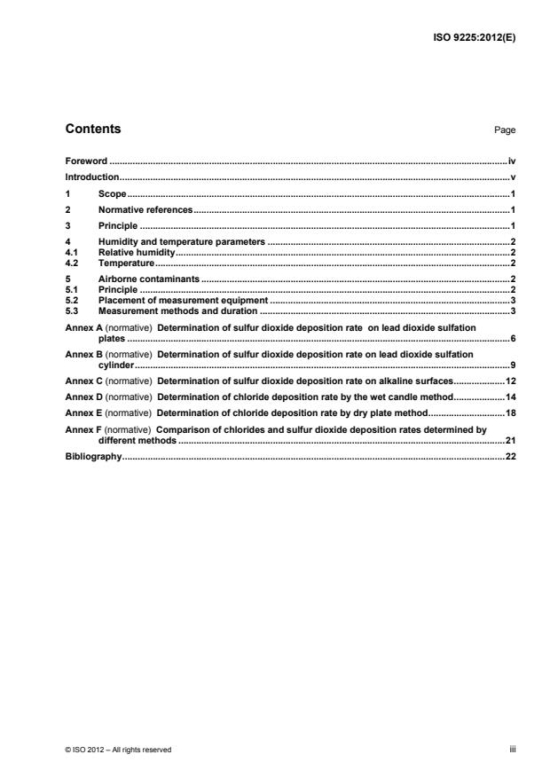 ISO 9225:2012 - Corrosion of metals and alloys -- Corrosivity of atmospheres -- Measurement of environmental parameters affecting corrosivity  of atmospheres