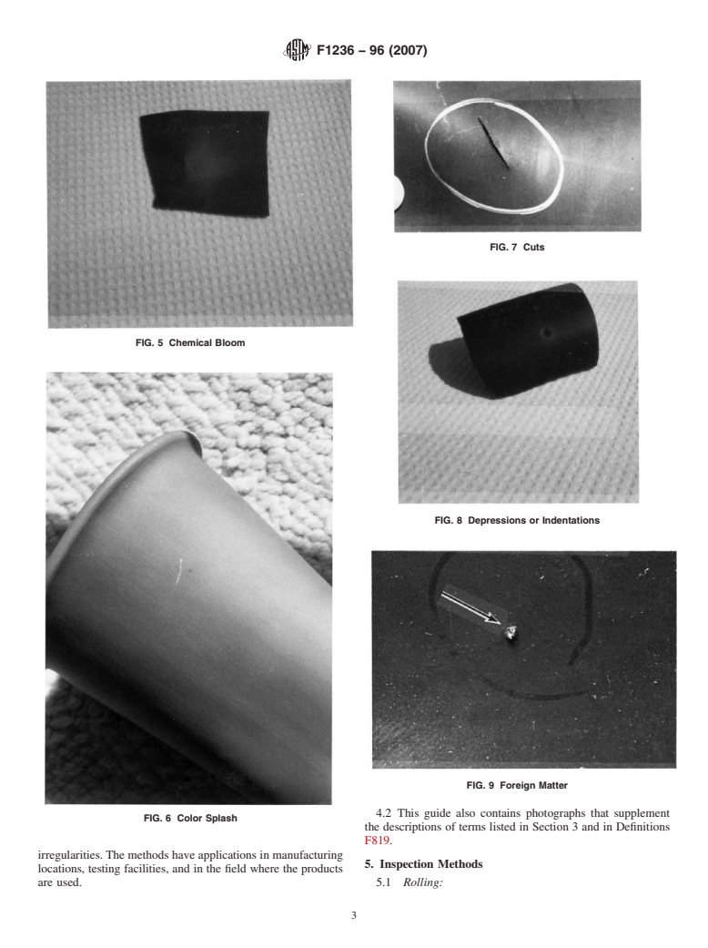 ASTM F1236-96(2007) - Standard Guide for Visual Inspection of Electrical Protective Rubber Products