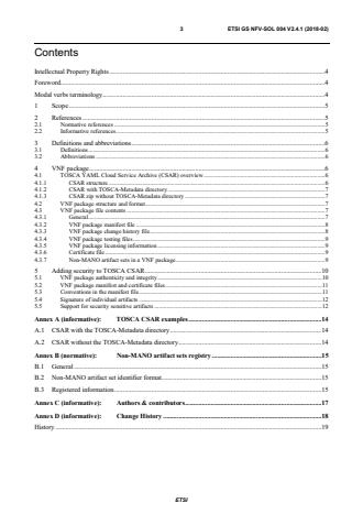 ETSI GS NFV-SOL 004 V2.4.1 (2018-02) - Network Functions Virtualisation (NFV) Release 2; Protocols and Data Models; VNF Package specification