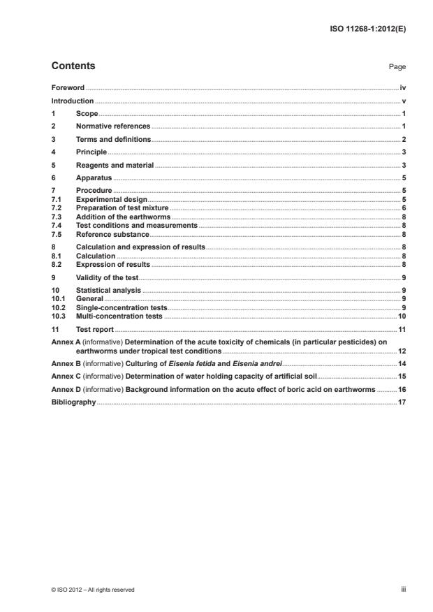 ISO 11268-1:2012 - Soil quality -- Effects of pollutants on earthworms