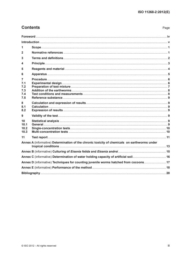ISO 11268-2:2012 - Soil quality -- Effects of pollutants on earthworms