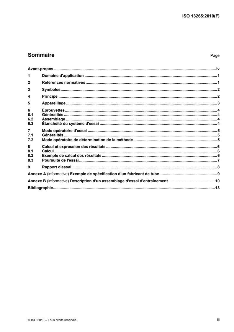 ISO 13265:2010 - Systèmes de canalisations thermoplastiques pour branchements et collecteurs d'assainissement enterrés sans pression — Assemblages pour applications enterrées sans pression — Méthode d'essai de la performance à long terme des assemblages avec garnitures d'étanchéité en élastomère par l'estimation de la pression d'étanchéité
Released:4/29/2010