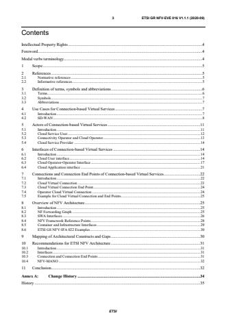 ETSI GR NFV-EVE 016 V1.1.1 (2020-09) - Network Functions Virtualisation (NFV); Evolution and Ecosystem; Report on Connection-based Virtual Services