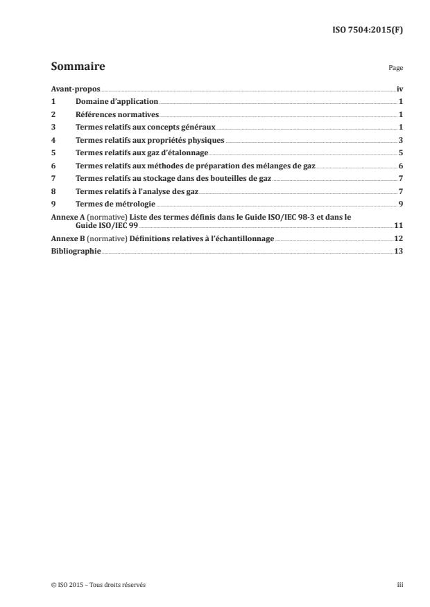 ISO 7504:2015 - Analyse des gaz -- Vocabulaire
