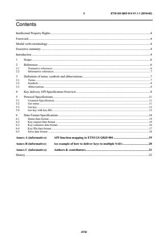 ETSI GS QKD 014 V1.1.1 (2019-02) - Quantum Key Distribution (QKD); Protocol and data format of REST-based key delivery API