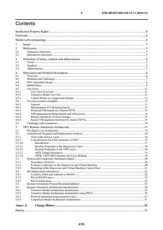 ETSI GR NFV-SEC 018 V1.1.1 (2019-11) - Network Functions Virtualisation (NFV); Security; Report on NFV Remote Attestation Architecture